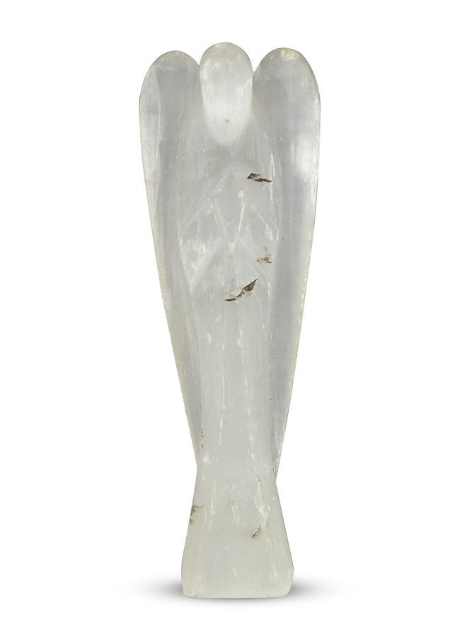 Crystu Selenite Angel Natural Crystal Stone Angels Size 7.6 cm (3 inch). Charged by Reiki Grand Master & Vastu Expert (Color : Selenite) - Image 1